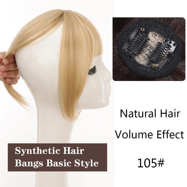 Premium 3D Bangs Wig Set in various shades for concealing uneven hairlines and adding volume to hairstyles