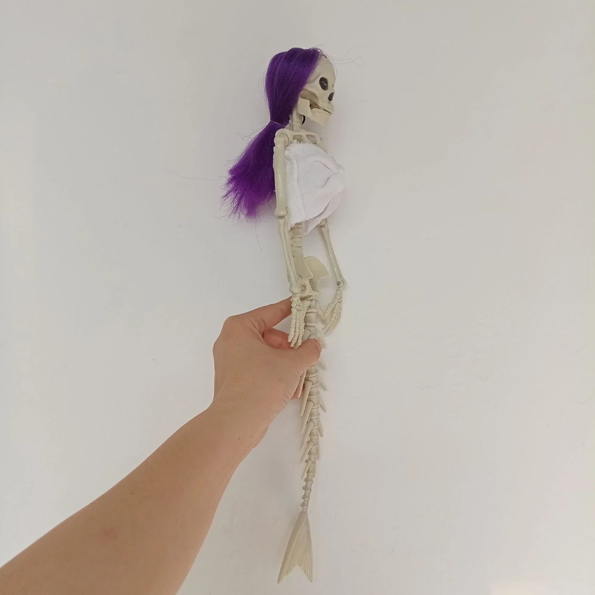 Hanging mermaid bone pendant decoration for outdoor Kiwi courtyards and gardens in various colours