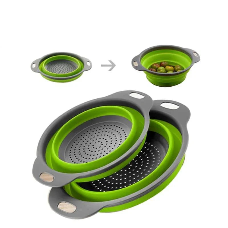 Colorful foldable colander with sturdy design and vibrant colours, perfect for Kiwi kitchens