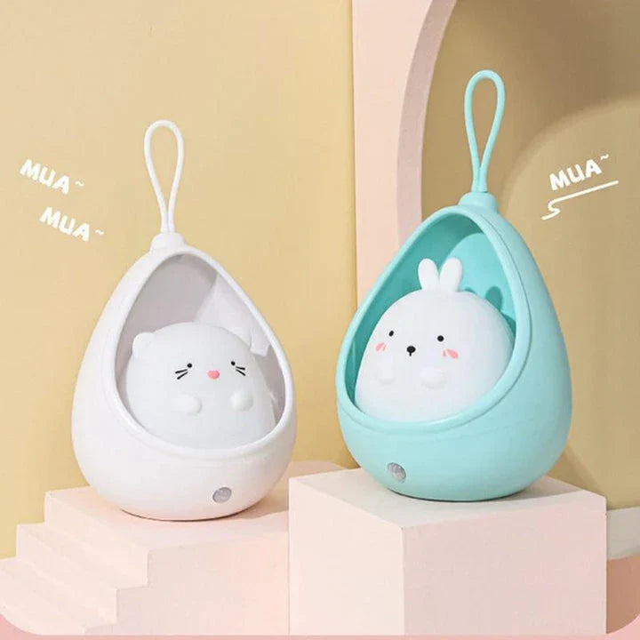 Cute animal-themed LED night light with motion sensor for Kiwi kids' bedrooms and nurseries