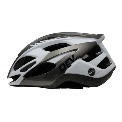 Plus-size cycling helmet with artistic graphics, lightweight and breathable design for comfortable and safe cycling