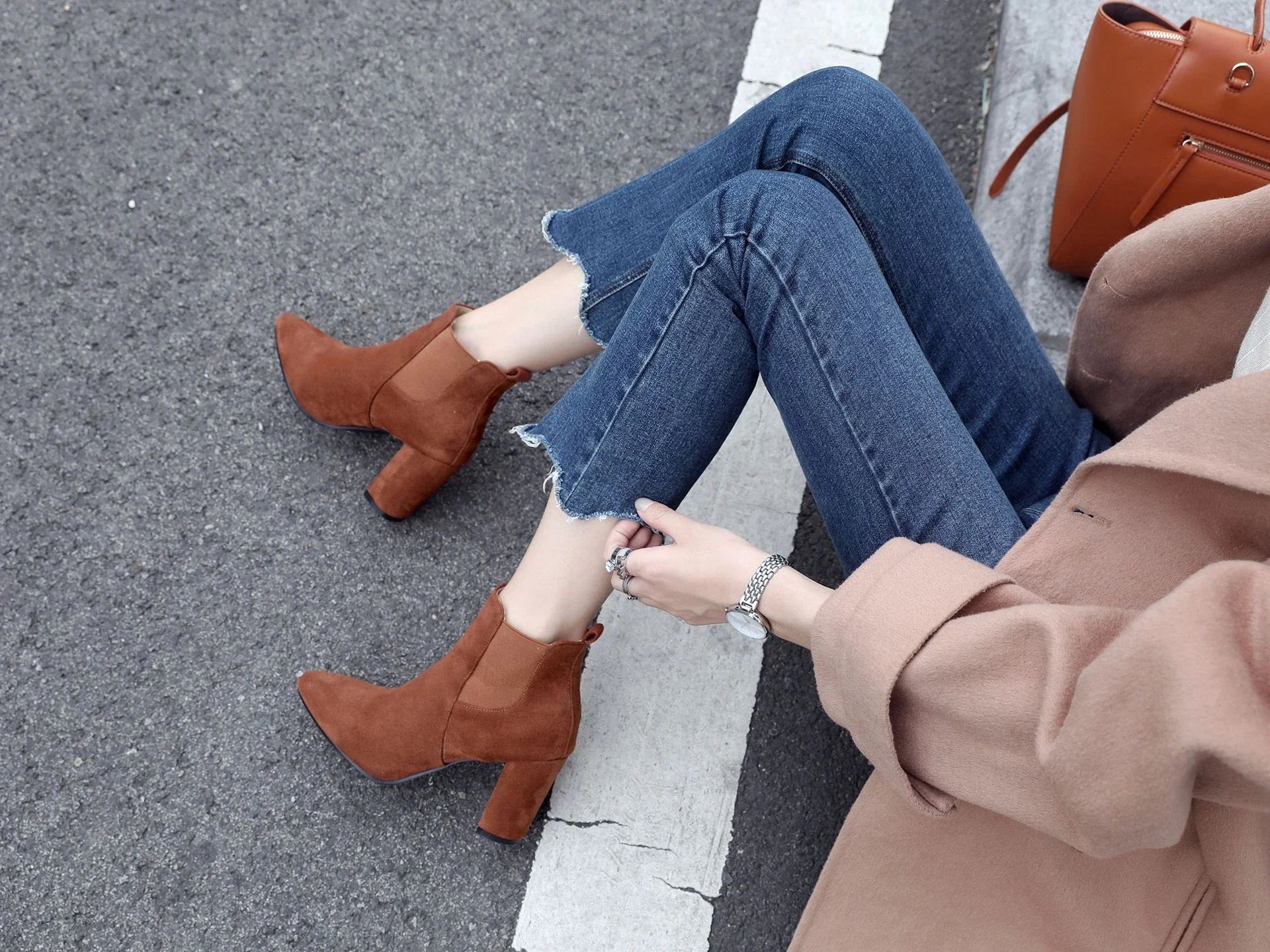 Stylish frosted ankle booties with a matte finish, durable rubber sole, and a flattering 7cm heel for the active Kiwi lifestyle.