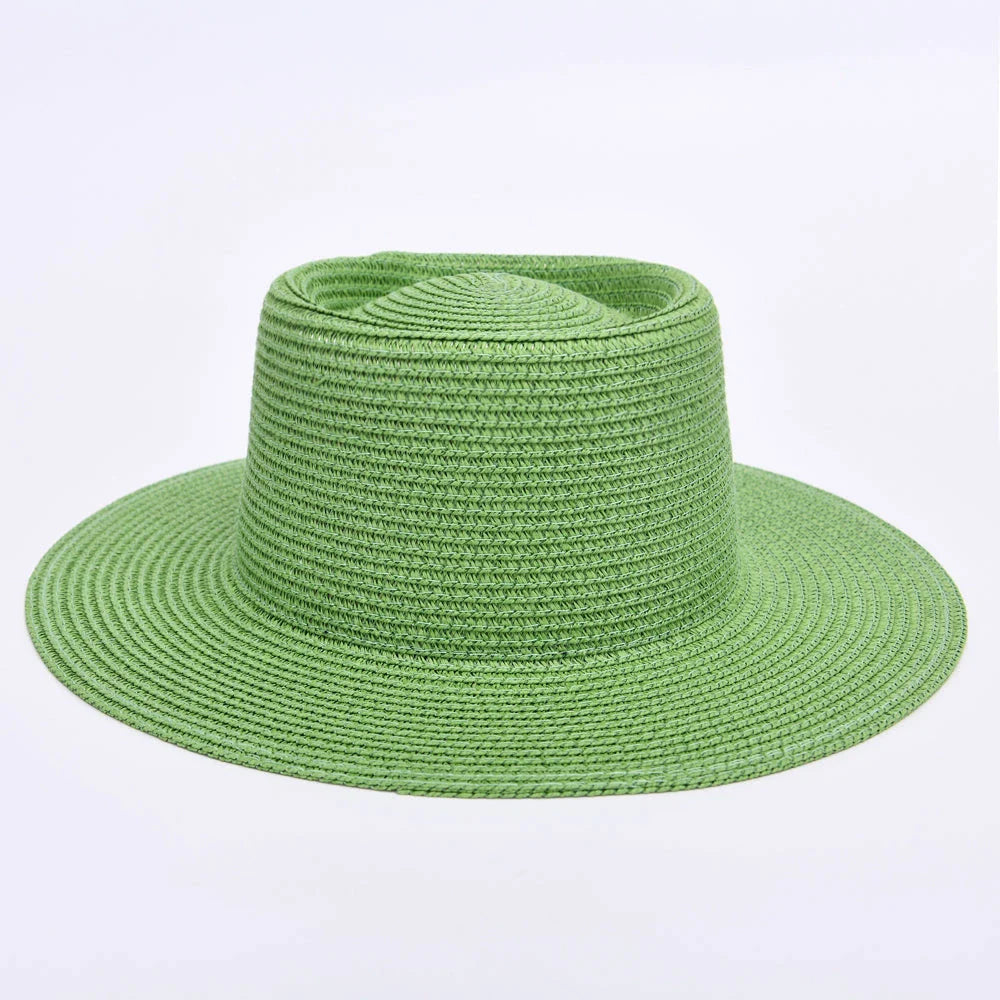 Elegant ladies' summer beach sun hat with wide brim, designed for sun protection and style in New Zealand