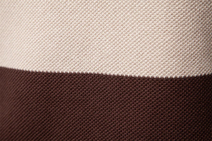 A stylish, slim-fit sweater in a modern colour-blocking design of Lake Green, White, and Grey, made with premium cotton for exceptional comfort and New Zealand casual style.