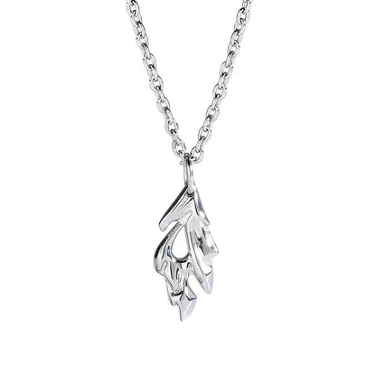 Premium silver Wind and Fire Charm Pendant, a stylish accessory for Kiwi blokes with an adjustable chain and unique charm design