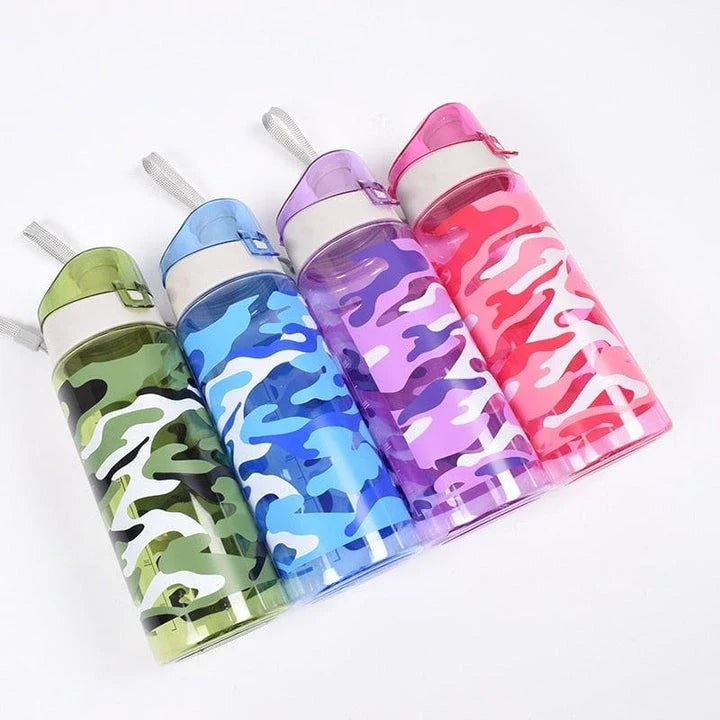 Camouflage Designed Water Bottle - Durable, Practical, and Perfect for Kiwi Adventurers