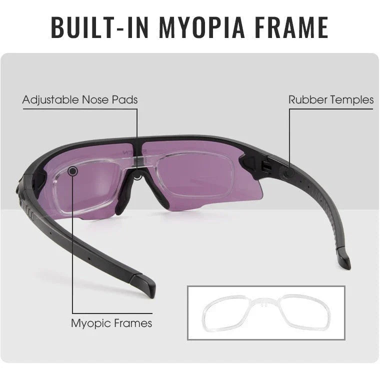 Stylish UV-blocking bike glasses with semi-rimless frame and range of color options for Kiwi cyclists