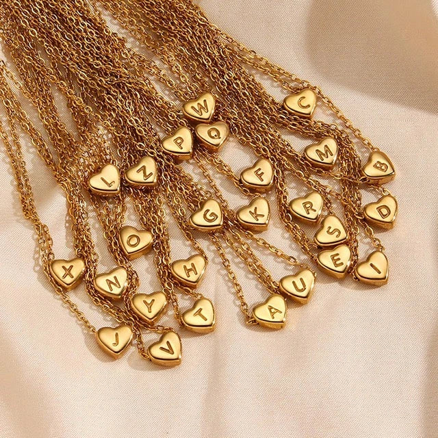 Gold-Plated Love Letter Necklace with Unique Mood Tracking Feature