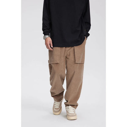 Stylish retro-inspired corduroy casual pants in a straight-leg fit, perfect for the laid-back Kiwi lifestyle.