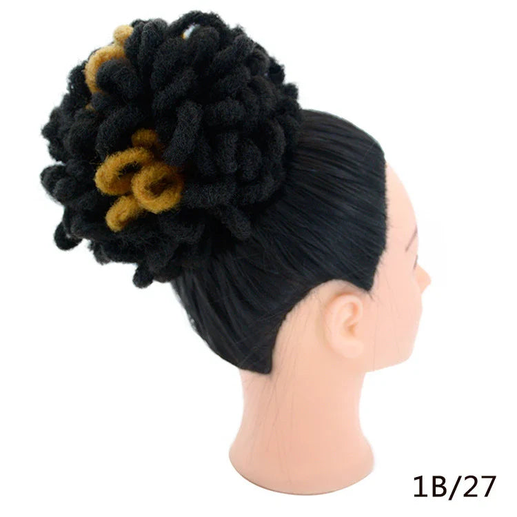 A stylish and eco-friendly Afro Hair Bag with adjustable drawstring, suitable for various hairstyles like buns, dreadlocks, and Afros.