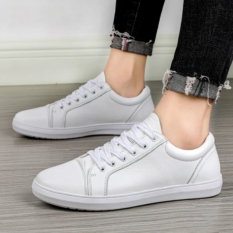 Comfortable and stylish viscose sneakers in a classic white color, perfect for everyday wear in New Zealand.