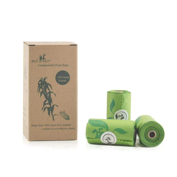 Eco-Friendly Green Dog Poop Bags - Biodegradable, Sturdy, and Discreet for Responsible Pet Owners in New Zealand