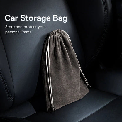 Portable Car Storage Bag for Kiwi drivers, organising phone, cables, and other car essentials