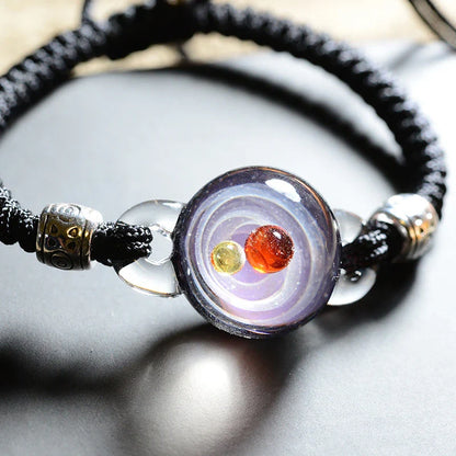 Stellar Constellation Glass Bracelet with unique constellation patterns and vibrant colors