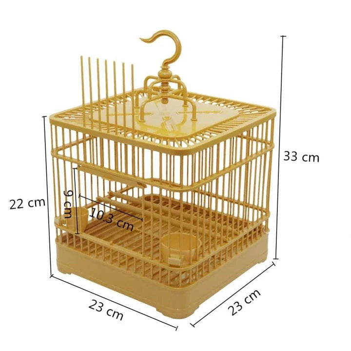 Eco-Friendly Plastic Bird Cage - Sustainable and Spacious Bird Housing for Kiwi Pets