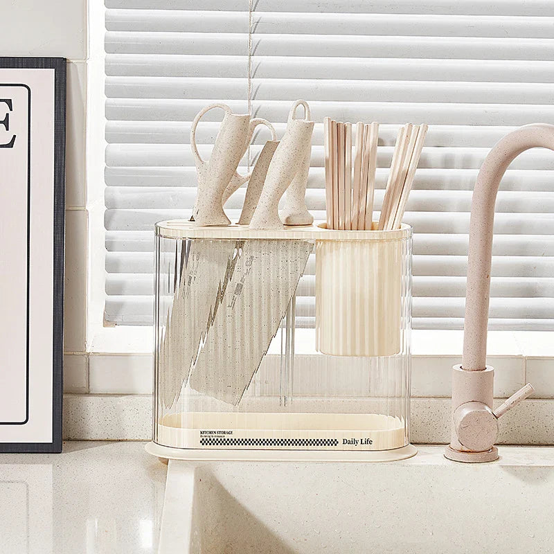 Trendha Versatile Kitchen Organiser with Stylish Cream Finish - Compact and multifunctional design for effortless kitchen storage and organisation