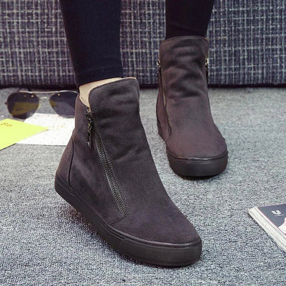 Stylish suede boots with soft, plush lining and sturdy rubber sole for Kiwi-approved comfort and style
