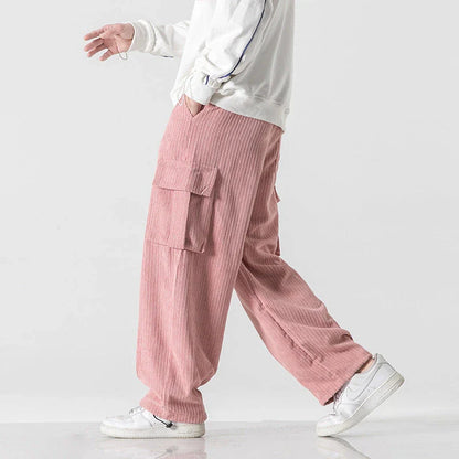 Men's relaxed straight-leg corduroy trousers in a variety of classic Kiwi-inspired colours