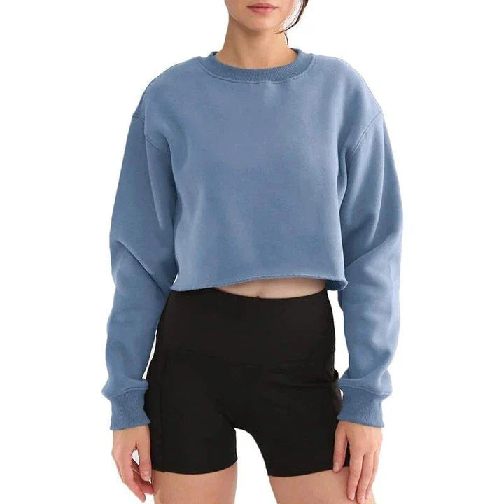 Stylish oversized cotton-poly sweatshirt in gray color, designed for modern Kiwi women