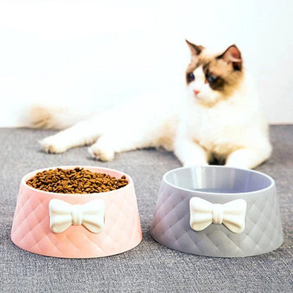 Stylish Bowknot Feeding Bowl with Unique Kiwiana-inspired Design for Pets in New Zealand