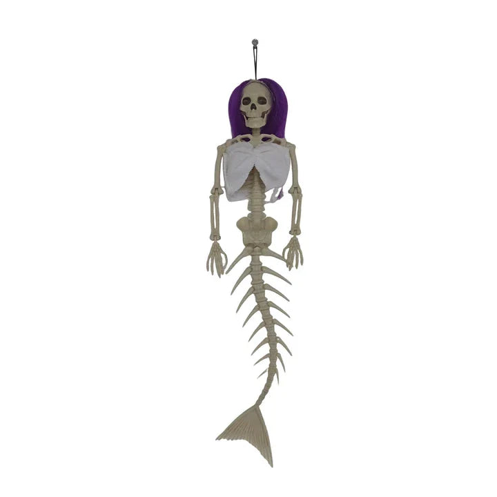 Hanging mermaid bone pendant decoration for outdoor Kiwi courtyards and gardens in various colours