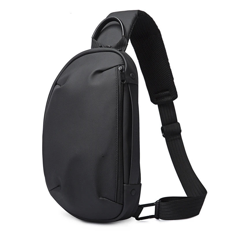 Versatile waterproof one-shoulder chest bag with multiple pockets and adjustable strap for active Kiwi lifestyle