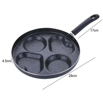 Eco-Friendly 4-in-1 Non-Stick Frying Pan Set with Durable Aluminium Alloy Construction and Non-Stick Coating