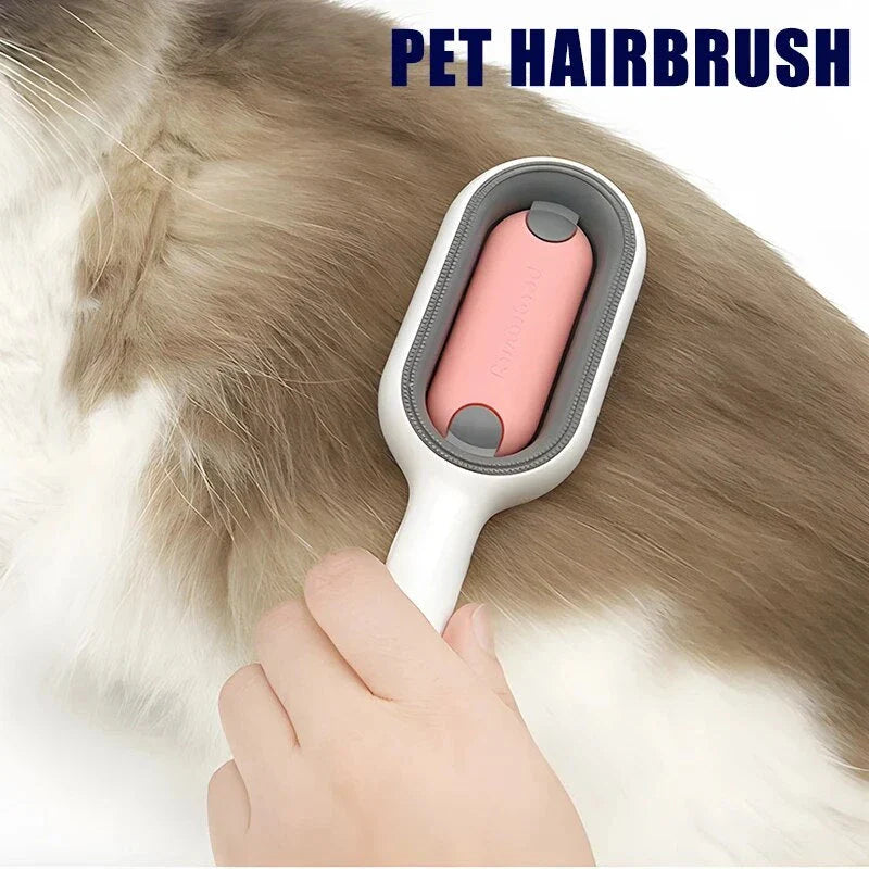 A high-quality grooming comb with a double-sided design for removing loose hair, knots, and dander from cats of all hair types.