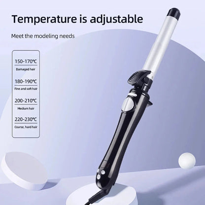 25mm Automatic Hair Curler with 360-degree Rotation and Adjustable Temperature for Salon-Quality Curls