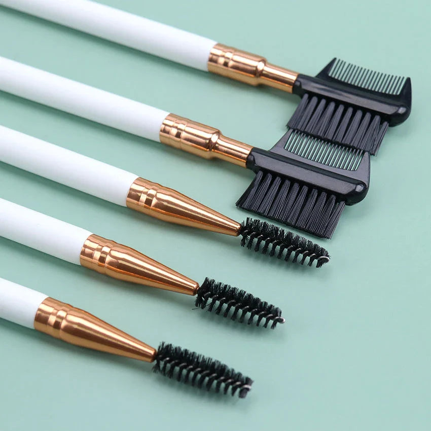 Double-Ended Eyebrow and Eyelash Comb Brush - Versatile makeup tool for well-groomed Kiwi looks