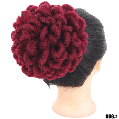 A stylish and eco-friendly Afro Hair Bag with adjustable drawstring, suitable for various hairstyles like buns, dreadlocks, and Afros.