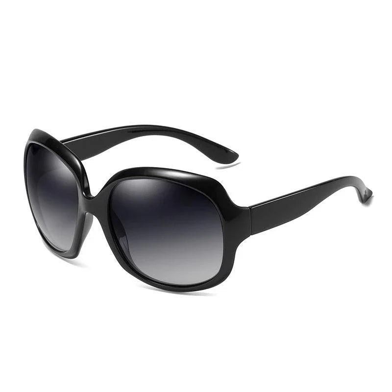 Elegant oversized polarized sunglasses with gradient tint, offering UV protection and style for Kiwi fashionistas