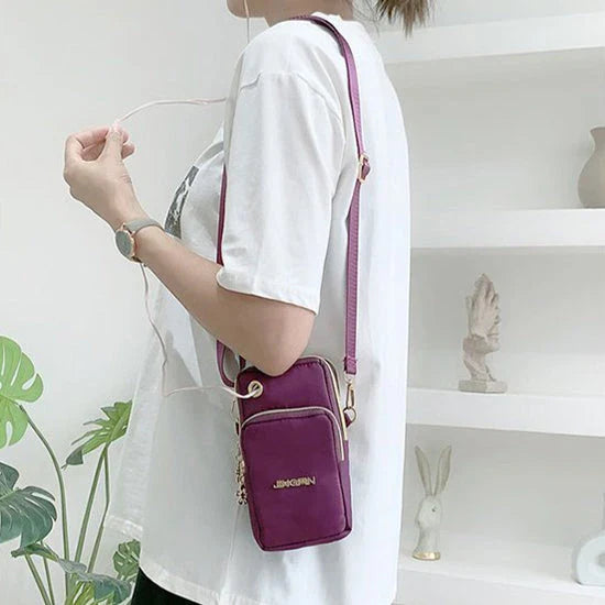 Versatile Kiwi 3-Layer Zipper Shoulder Bag in Various Colours