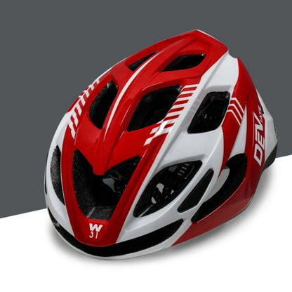 Plus-size cycling helmet with artistic graphics, lightweight and breathable design for comfortable and safe cycling