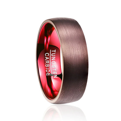 Sleek and sophisticated Tungsten Steel Ring with an electroplated finish, designed for the modern Kiwi gentleman