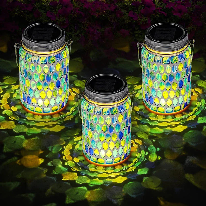 Shopfluxpro NZ Handcrafted Solar-Powered Outdoor Mason Jar Lamp - Perfect Kiwi Backyard Companion