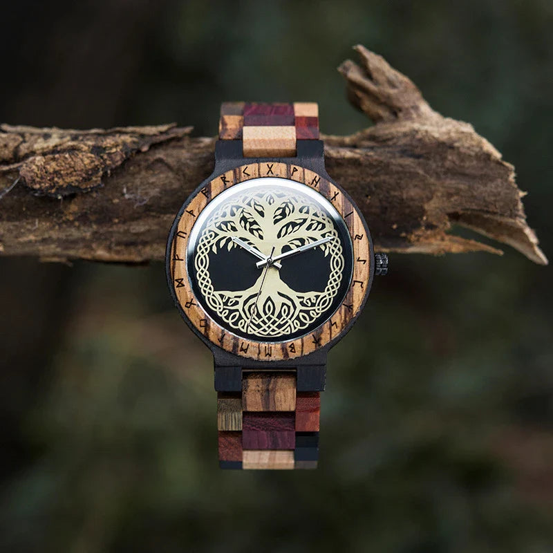 Stylish wooden quartz watch with natural wood design and reliable Japanese movement, perfect for Kiwi lifestyle