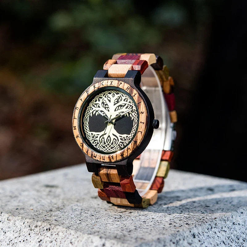 Stylish wooden quartz watch with natural wood design and reliable Japanese movement, perfect for Kiwi lifestyle