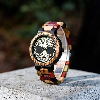 Stylish wooden quartz watch with natural wood design and reliable Japanese movement, perfect for Kiwi lifestyle