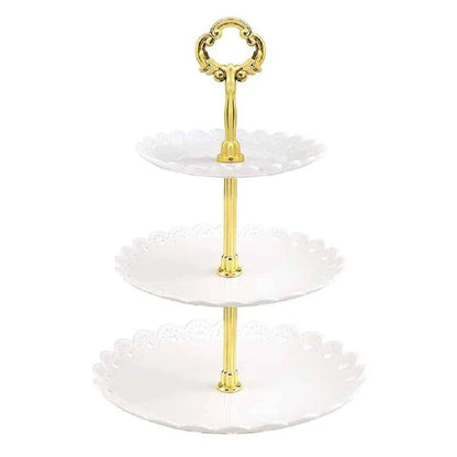 Trendha Cake Stand in Multicolored - A modern, sleek platform to showcase your delectable baking creations