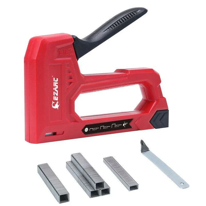 Versatile DIY Hand Staple Gun Kit with Ergonomic Design, Powerful Metal Structure, and Quick Staple Reloading