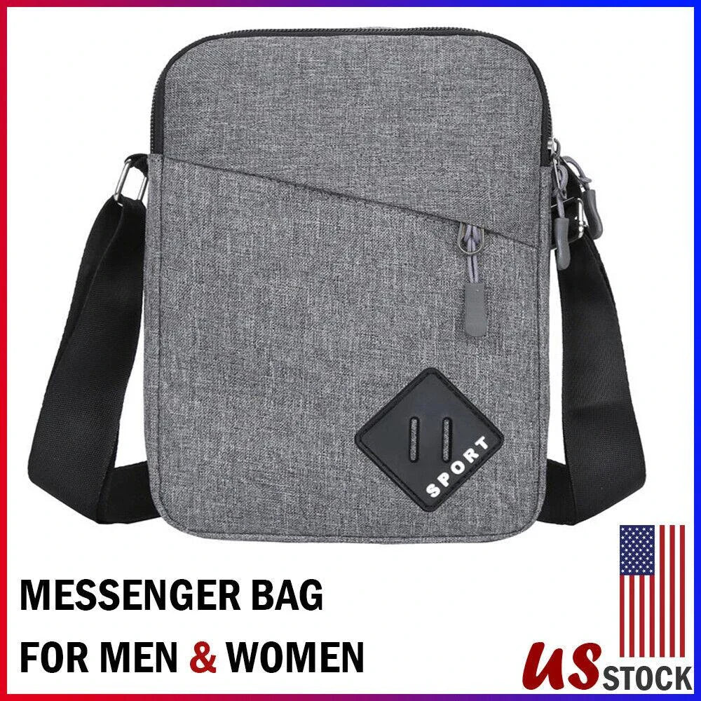 Stylish New Zealand Messenger Bag: Premium Nylon Crossbody Bag with Adjustable Strap and Multiple Compartments