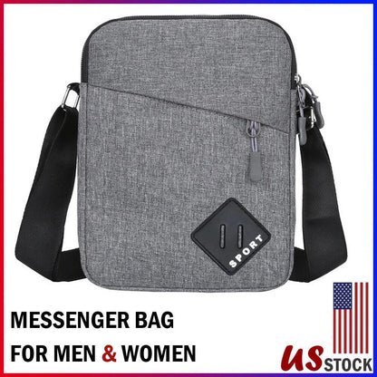 Stylish New Zealand Messenger Bag: Premium Nylon Crossbody Bag with Adjustable Strap and Multiple Compartments