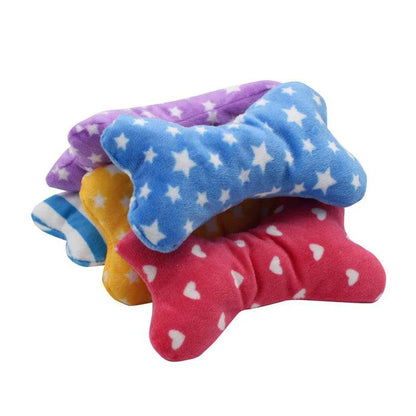 Cute Bone Plush Toy - Sustainable and Durable Chew Toy for New Zealand Dogs