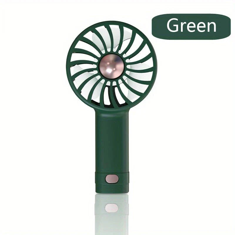 Compact USB-Powered Portable Mini Fan with powerful airflow, silent operation, and built-in aromatherapy