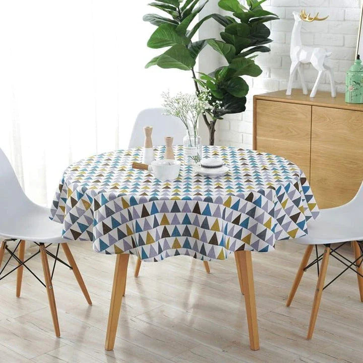 A premium Nordic-inspired cotton tablecloth in various sizes, perfect for enhancing the dining experience in Kiwi homes.