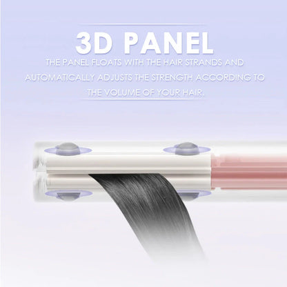 Versatile 2-in-1 Mini Ceramic Hair Styler for Straightening and Curling Hair