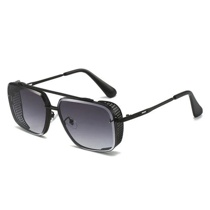 Rectangle sunglasses with sleek metal frame and gradient lenses providing UV protection for Kiwi customers