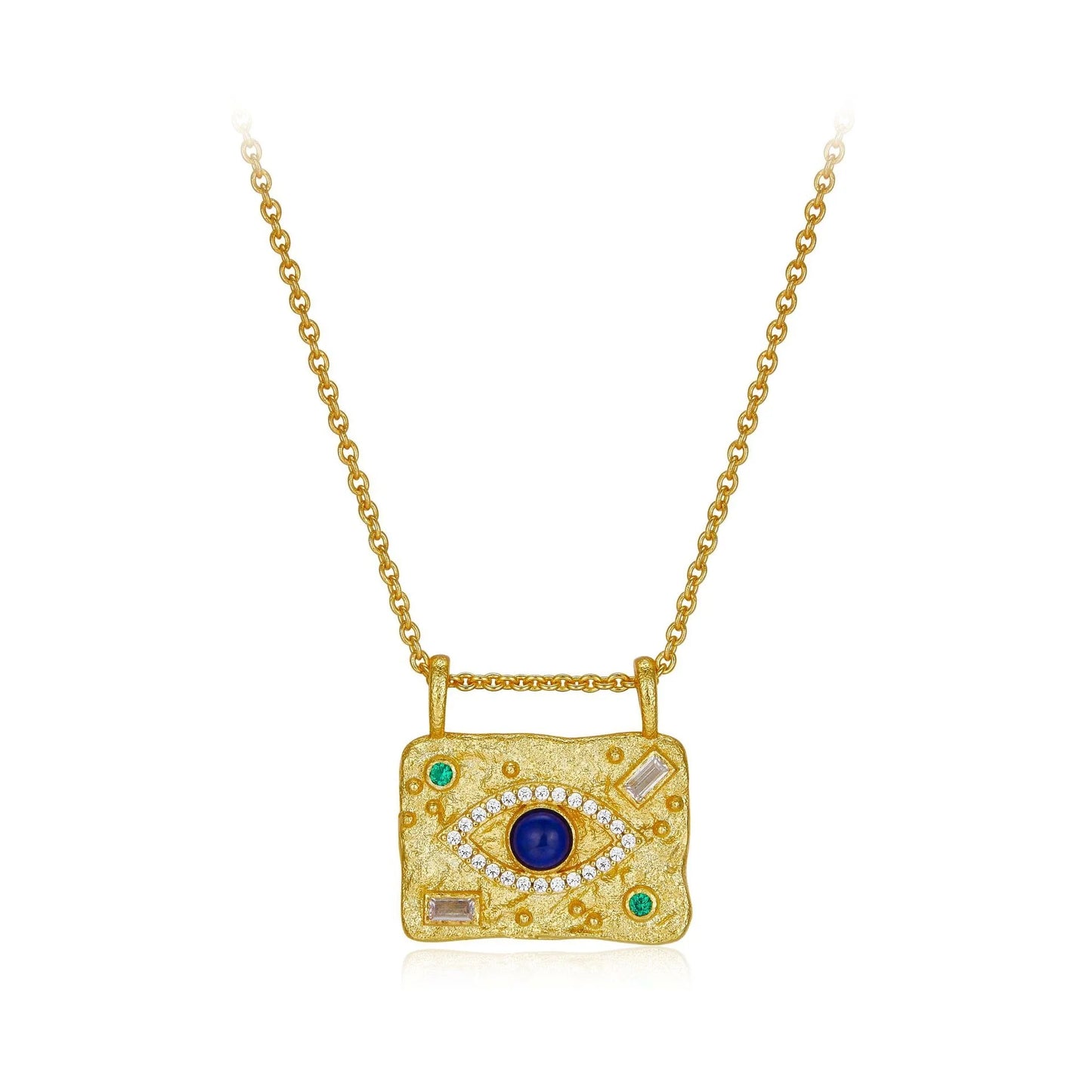 Premium 925 silver Lapis Lazuli necklace with a stunning mosaic design, an eye-catching accessory for the modern New Zealand woman.