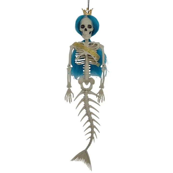 Hanging mermaid bone pendant decoration for outdoor Kiwi courtyards and gardens in various colours